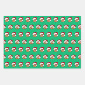 Kerst Hamster Wrapping Paper Set van 3 vellen (Voorkant 3)