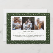 Kerst hand belettering op de bovenste familie foto aankondiging (Achterkant)