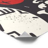 Kerst Hand-getrokken: Mistletoe Pine Naadloos. Poster (Hoek)