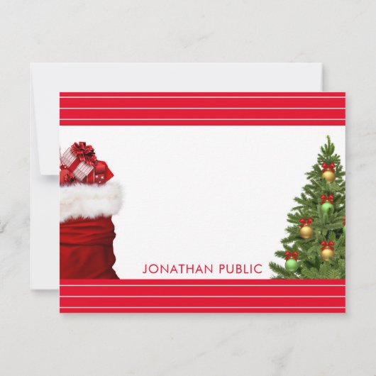 Kerst Handgeschreven Monogram Sjabloon (Achterkant)