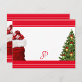 Kerst Handgeschreven Monogram Sjabloon (Voorkant / Achterkant)