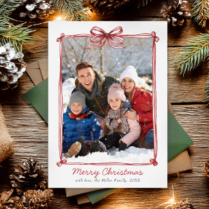 Kerst Handgetekende Kerstkaart