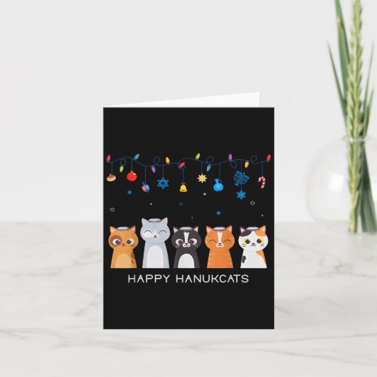 Kerst Hanukkah Menorah Store Ugly Hanukkah Swe Kaart (Voorkant)