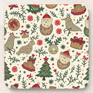 Kerst Hard plastiek onderzetter