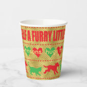 Kerst harige kleine kerst papieren bekers (Links)