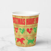 Kerst harige kleine kerst papieren bekers (Rechts)
