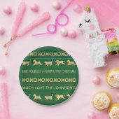 Kerst harige kleine kerst papieren bordje (Feest)