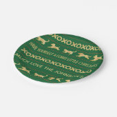 Kerst harige kleine kerst papieren bordje (Gekanteld)