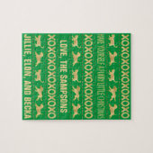 Kerst harige vrienden legpuzzel (Horizontaal)