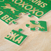 Kerst harige vrienden legpuzzel (Zijkant)