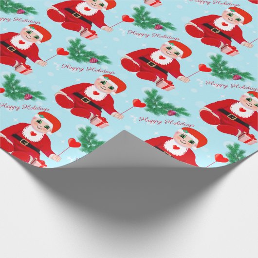 Kerst-, hart- en pijnpapier cadeaupapier (Hoek)