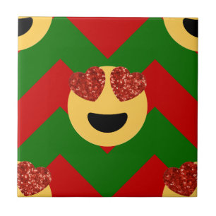 kerst hartoog emoji tegeltje