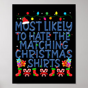 Kerst heeft waarschijnlijk een hekel aan bijpassen poster