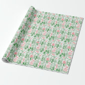 Kerst Heldere kleuren Wrapping Paper Cadeaupapier (Uitgerold)