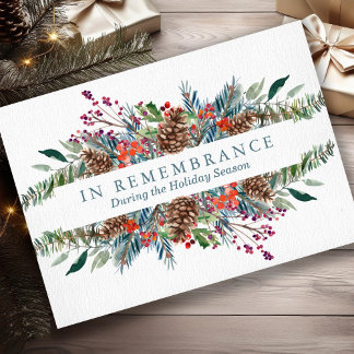 Kerst Herdenking Kaart | Kerstkrans