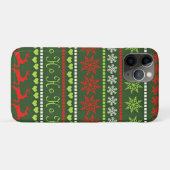 Kerst Herhalend Patroon Case-Mate iPhone Case (Achterkant (horizontaal))