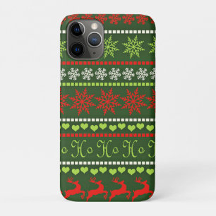Kerst Herhalend Patroon iPhone 11 Pro Hoesje