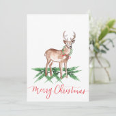 Kerst Herten Platte Kaarten (Staand voorkant)