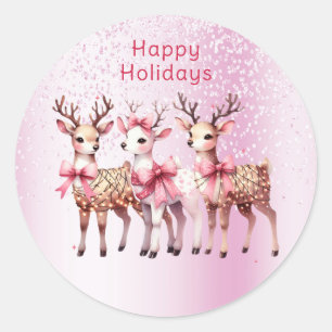 Kerst Herten Sticker