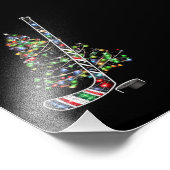 Kerst Hockey Sport Bal Santa Hoed Xmas Foto Afdruk (Hoek)