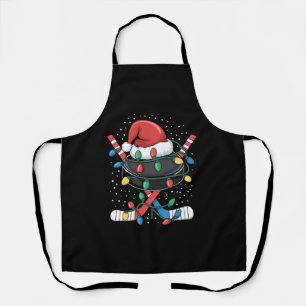 Kerst Hockey Xmas Kerstman Sport Hoed Bal  Schort