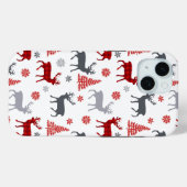 Kerst hoesje voor iPhone 15 (Achterkant (horizontaal))