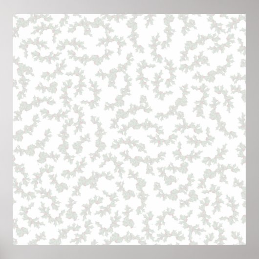 Kerst Holly Achtergrond - Licht Poster (Voorkant)