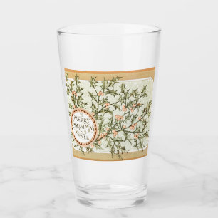 Kerst Holly Antiek Groet Glas