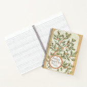 Kerst Holly Antiek Groet Notitieboek (Binnen)