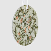 Kerst Holly Antiek Groet Ornament (voorkant)