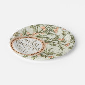 Kerst Holly Antiek Groet Papieren Bordje (Gekanteld)