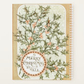 Kerst Holly Antiek Groet Planner (Achterkant)