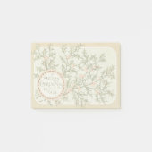 Kerst Holly  Antiek Groet Post-it® Notes (Voorkant)