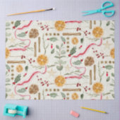 Kerst Holly Berry kaneel Sinaasappel Decoupage Tissuepapier (Craft)
