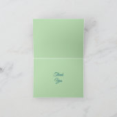 Kerst Holly & bessen gevouwen bedankkaart (Binnen)