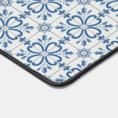 Kerst holly bladeren en bloemblaadjes tegels bureaumat (Hoek)