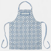 Kerst holly bladeren en bloemblaadjes tegels schort (Voorkant)