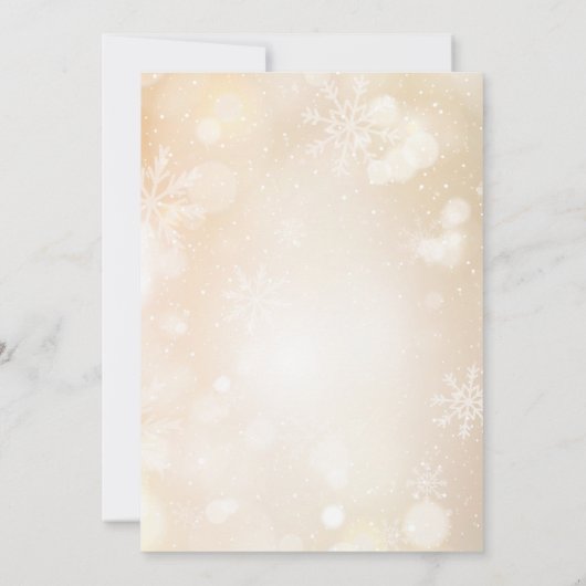 Kerst Holly Branch Party Uitnodiging (Achterkant)