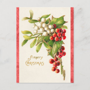  Kerst Holly Briefkaart