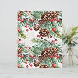 Kerst Holly en Pinecones