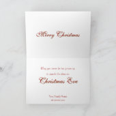 Kerst Holly Four Foto Feestdagen Kaart (Binnen)