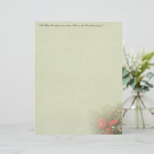 kerst Holly-kerst (Staand voorkant)