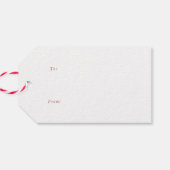 Kerst Holly Kerst cadeau label Cadeaulabel (Achterkant Horizontaal)