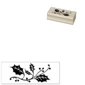 Kerst Holly (kies uw kleur) Rubberstempel (Gestempeld)