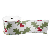 Kerst Holly Red Berries Green Leaves Lint (Spoel)