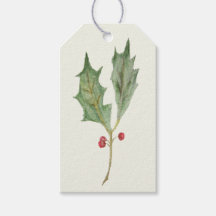 Kerst Holly Tak Rustieke Botanische Cadeaubijsluit