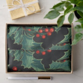 Kerst Holly takken en bessen Tissuepapier (Geschenk)