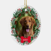 Kerst Hond Kat Cadeaus Voor Huisdier Liefhebbers E Keramisch Ornament (Rechts)