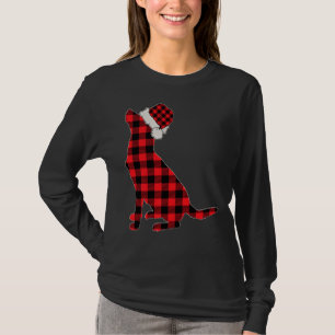 Kerst Hond Labrador Retriever Rood Betaald Buffel T-shirt