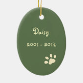  Kerst Hond Memorial Ornament (Achterkant)